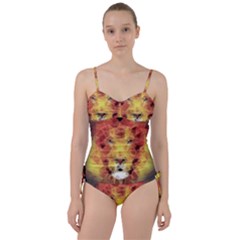 Fractal Lion Sweetheart Tankini Set