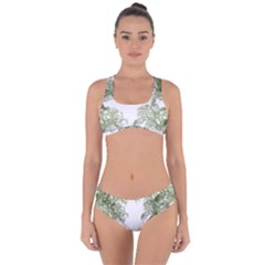 Trees Tile Horizonal Criss Cross Bikini Set