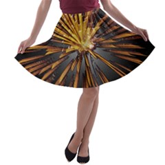 Pyrotechnics Thirty Eight A-line Skater Skirt by Nexatart