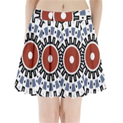 Mandala Art Ornament Pattern Pleated Mini Skirt by Nexatart