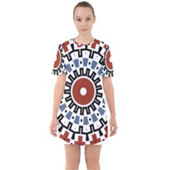 Mandala Art Ornament Pattern Mini Dress