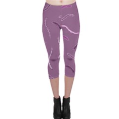 Plumelet Pen Ethnic Elegant Hippie Capri Leggings 