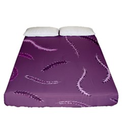 Plumelet Pen Ethnic Elegant Hippie Fitted Sheet (Queen Size)