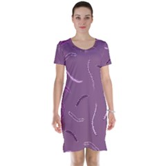 Plumelet Pen Ethnic Elegant Hippie Short Sleeve Nightdress