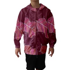 Plumelet Pen Ethnic Elegant Hippie Hooded Wind Breaker (kids) by Nexatart