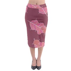 Plumelet Pen Ethnic Elegant Hippie Midi Pencil Skirt by Nexatart