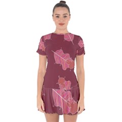 Plumelet Pen Ethnic Elegant Hippie Drop Hem Mini Chiffon Dress by Nexatart