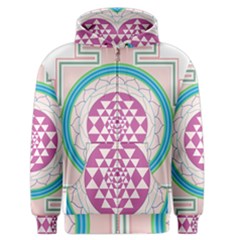 Mandala Design Arts Indian Men s Zipper Hoodie by Nexatart