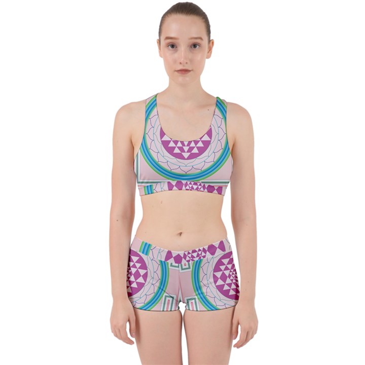 Mandala Design Arts Indian Work It Out Sports Bra Set