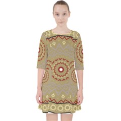 Mandala Art Ornament Pattern Pocket Dress