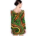 Celtic Celts Circle Color Colors Long Sleeve Bodycon Dress View2