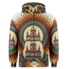 Building Mandala Palace Men s Zipper Hoodie by Nexatart