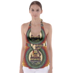 Building Mandala Palace Babydoll Tankini Top by Nexatart