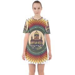 Building Mandala Palace Mini Dress