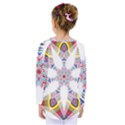 Colorful Chromatic Psychedelic Kids  Long Sleeve Tee View2