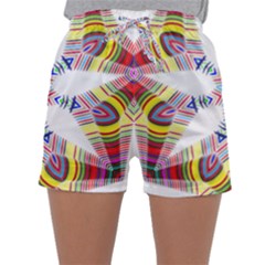 Colorful Chromatic Psychedelic Sleepwear Shorts by Nexatart