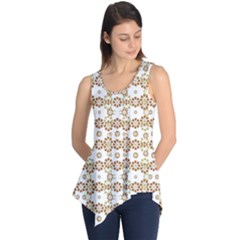 Multicolor Graphic Pattern Sleeveless Tunic by dflcprints