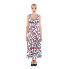 Multicolor Graphic Pattern Sleeveless Maxi Dress by dflcprints