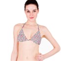 Multicolor Graphic Pattern Bikini Top View1