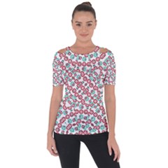 Multicolor Graphic Pattern Short Sleeve Top