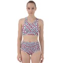 Multicolor Graphic Pattern Racer Back Bikini Set View1