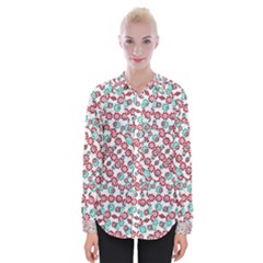 Multicolor Graphic Pattern Womens Long Sleeve Shirt