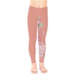 Flower Illustration Rose Floral Pattern Kids  Legging