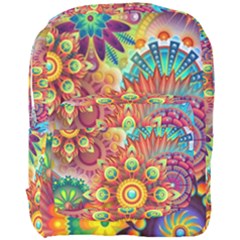 Colorful Abstract Pattern Kaleidoscope Full Print Backpack