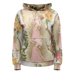 Vintage Floral Illustration Women s Pullover Hoodie by paulaoliveiradesign