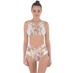 Vintage Floral Illustration Bandaged Up Bikini Set  by paulaoliveiradesign