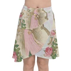 Vintage Floral Illustration Chiffon Wrap