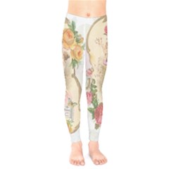 Vintage Floral Illustration Kids  Legging