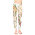 Vintage Floral Illustration Kids  Legging View1