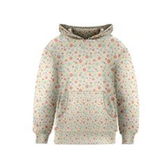 Colorful Pink Floral Cute Pattern Kids  Pullover Hoodie