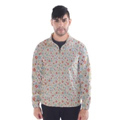 Colorful Pink Floral Cute Pattern Wind Breaker (men)