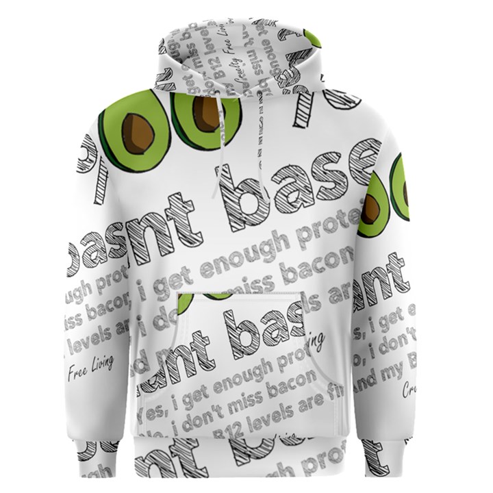 100% Plant Based Men s Pullover Hoodie