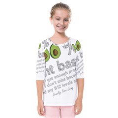 100% Plant Based Kids  Quarter Sleeve Raglan Tee