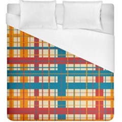 Plaid Pattern Duvet Cover (king Size) by linceazul