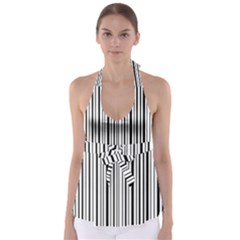 Barcode Babydoll Tankini Top by stockimagefolio1