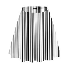 Barcode High Waist Skirt