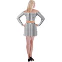 Barcode Off Shoulder Top with Skirt Set View2