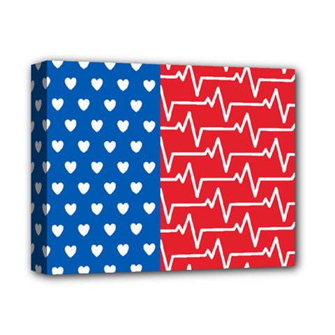 Usa Flag Deluxe Canvas 14  X 11  by stockimagefolio1