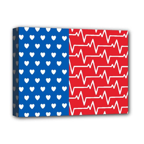 Usa Flag Deluxe Canvas 16  X 12   by stockimagefolio1