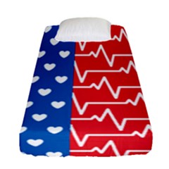 Usa Flag Fitted Sheet (single Size) by stockimagefolio1