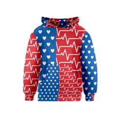 Usa Flag Kids  Pullover Hoodie by stockimagefolio1