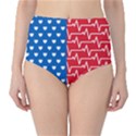 Usa Flag High-Waist Bikini Bottoms View1