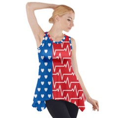 Usa Flag Side Drop Tank Tunic by stockimagefolio1