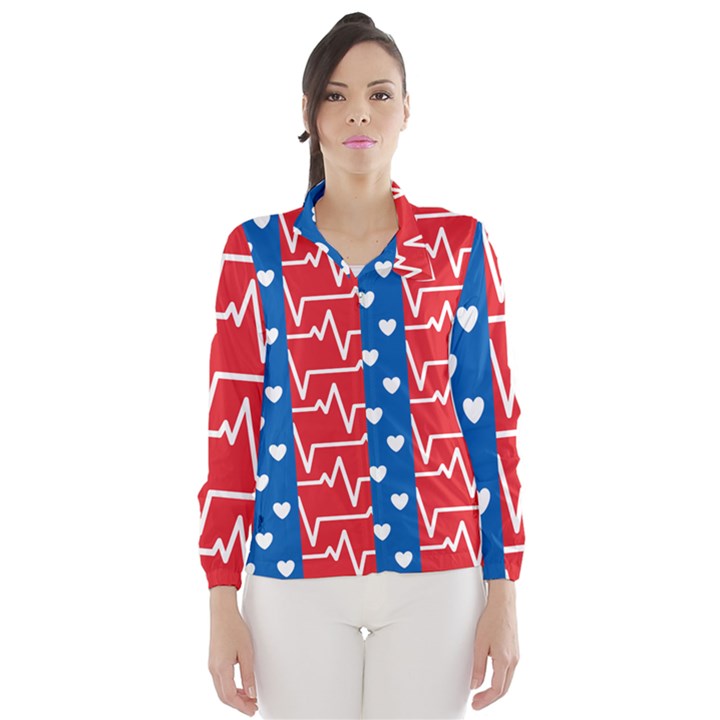 Usa Flag Wind Breaker (Women)