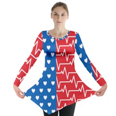 Usa Flag Long Sleeve Tunic  by stockimagefolio1