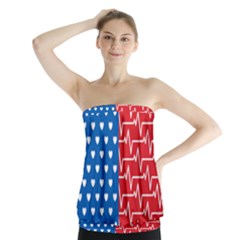 Usa Flag Strapless Top by stockimagefolio1